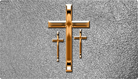 DNSEMP-C-517-CP-SH-SL Empire Corner Copper 3 Crosses Shim Silver